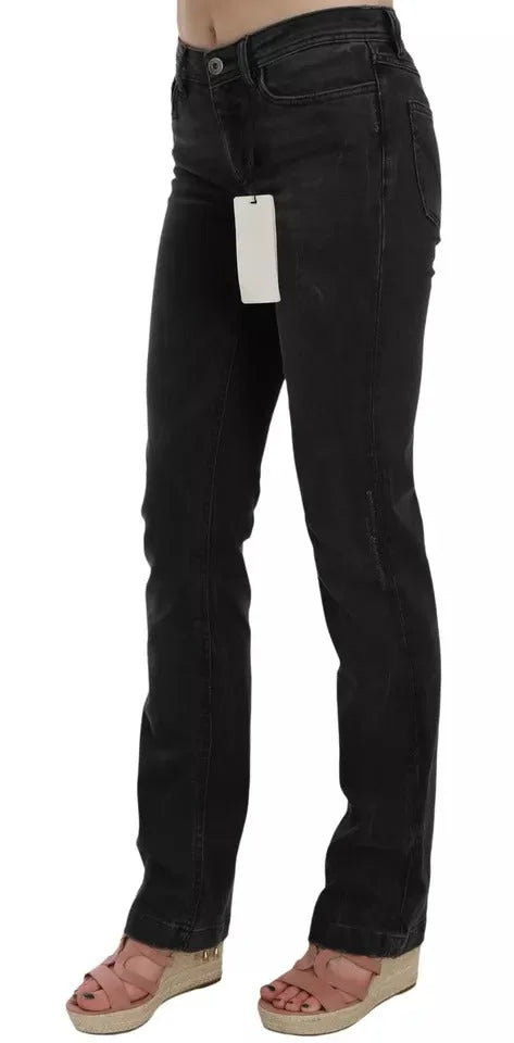 Dolce & Gabbana Black Slim Fit Cotton Jeans D&G Pants - W25 - Jeans