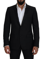 Dolce & Gabbana Black Slim Fit Formal Martini Blazer - IT50 | L - Sport Jackets