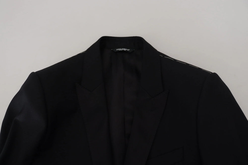 Dolce & Gabbana Black Slim Fit Formal Martini Blazer - IT50 | L - Sport Jackets