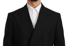 Dolce & Gabbana Black Slim Fit Jacket Coat Wool Blazer - IT54 | XL - Sport Jackets