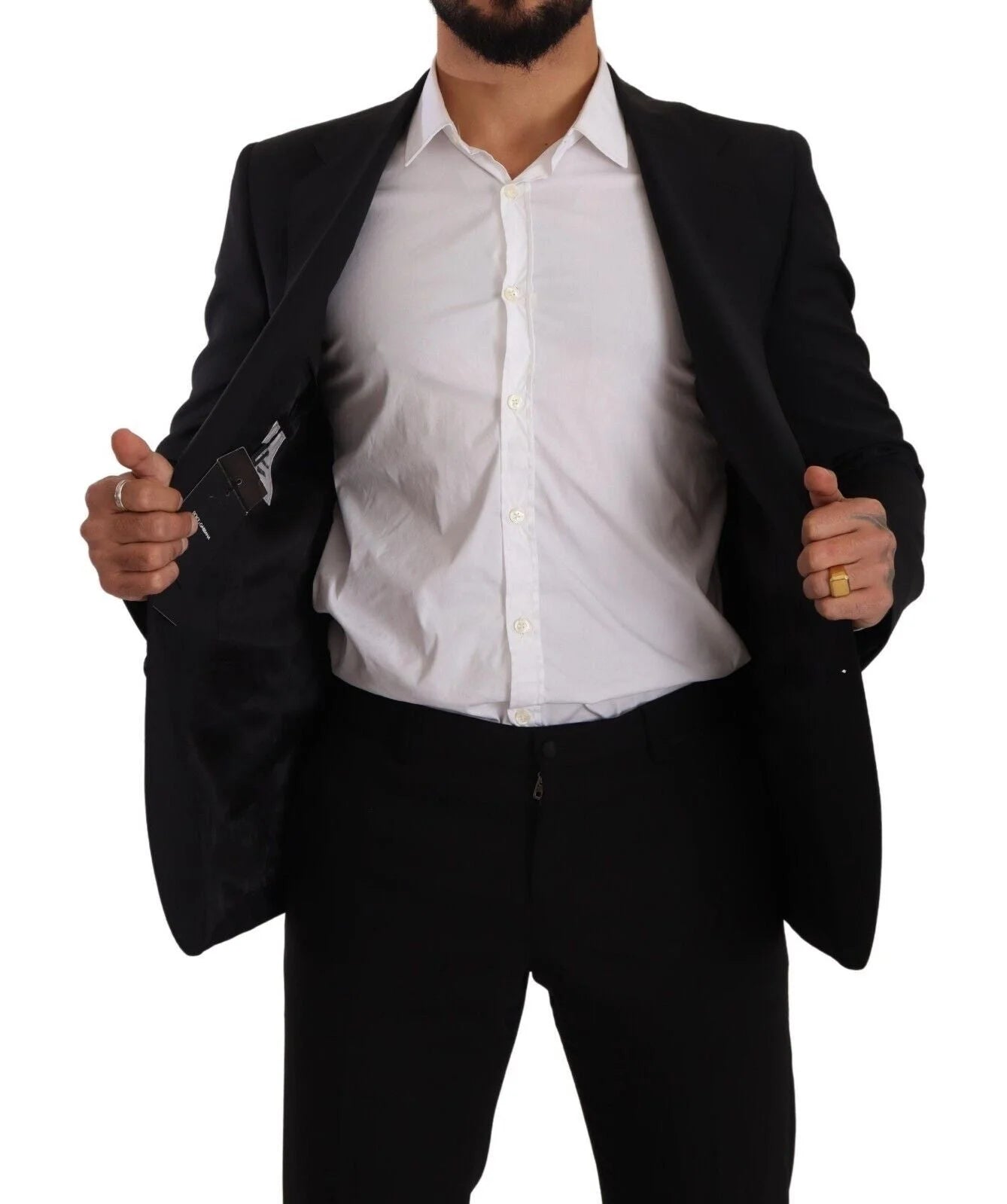 Dolce & Gabbana Black Slim Fit Vest 2 Button MARTINI Blazer - IT48 | M - Sport Jackets