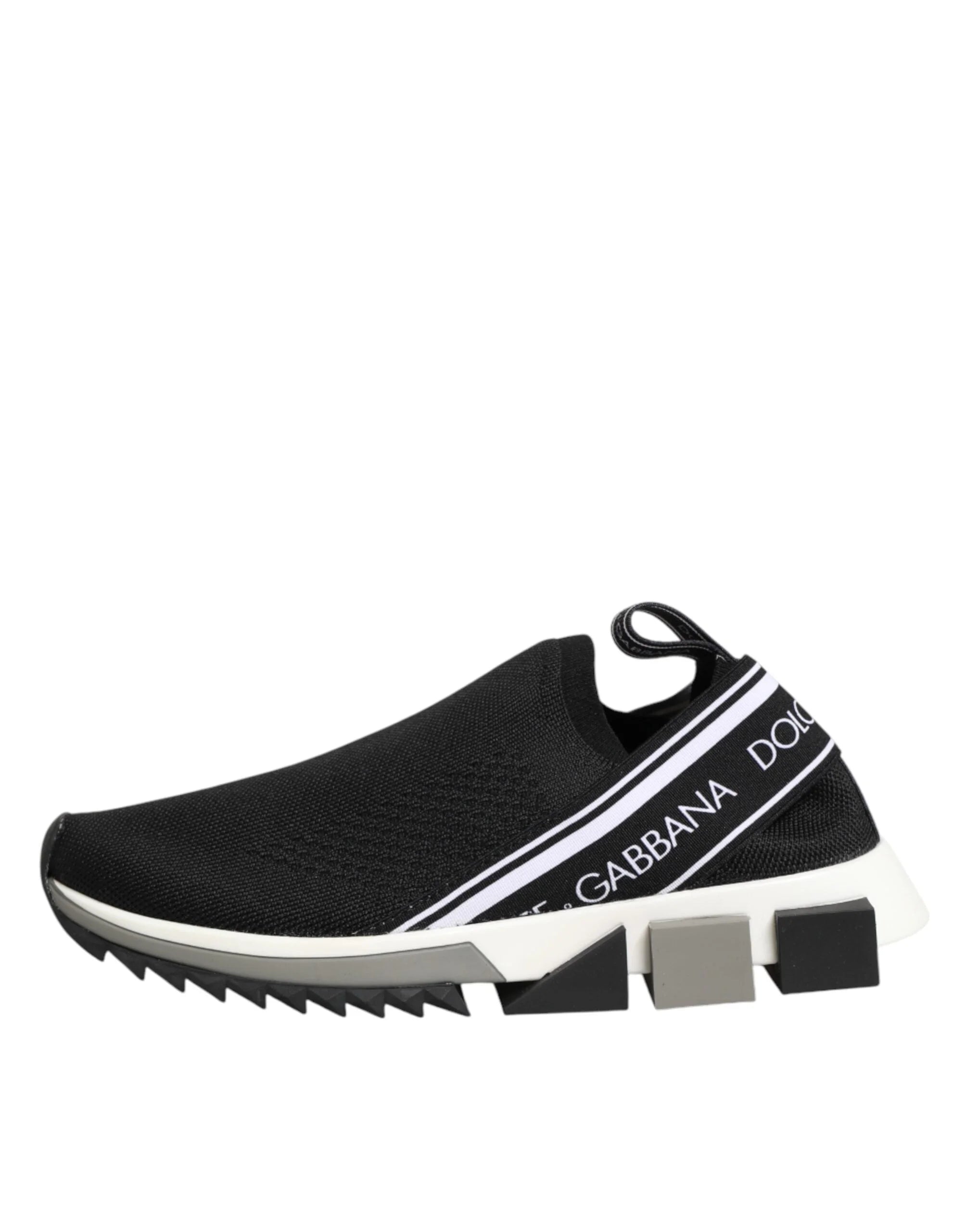 Dolce & Gabbana Black Slip On Sorrento Low Top Sneakers Shoes - Sneakers