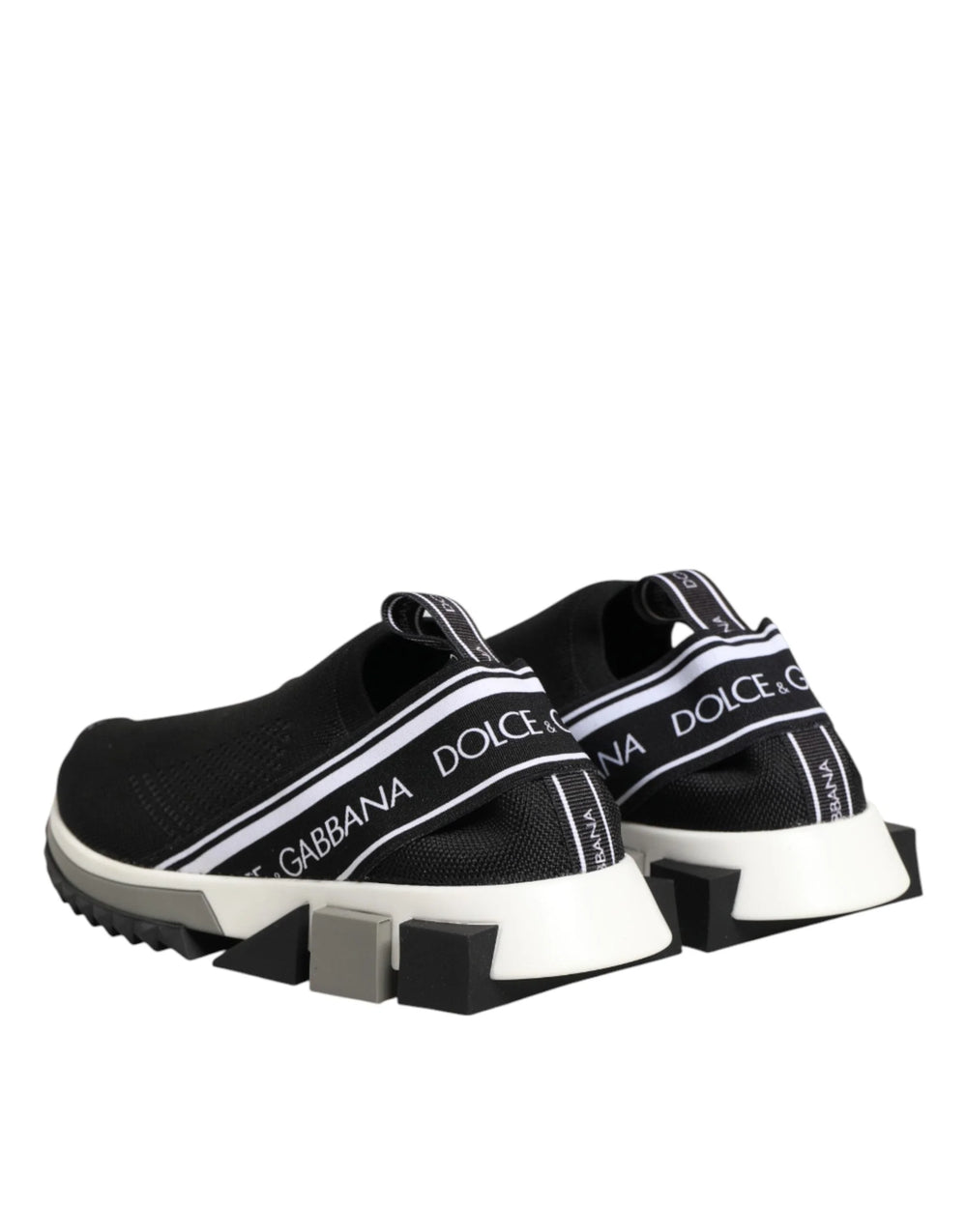 Dolce & Gabbana Black Slip On Sorrento Low Top Sneakers Shoes - Sneakers