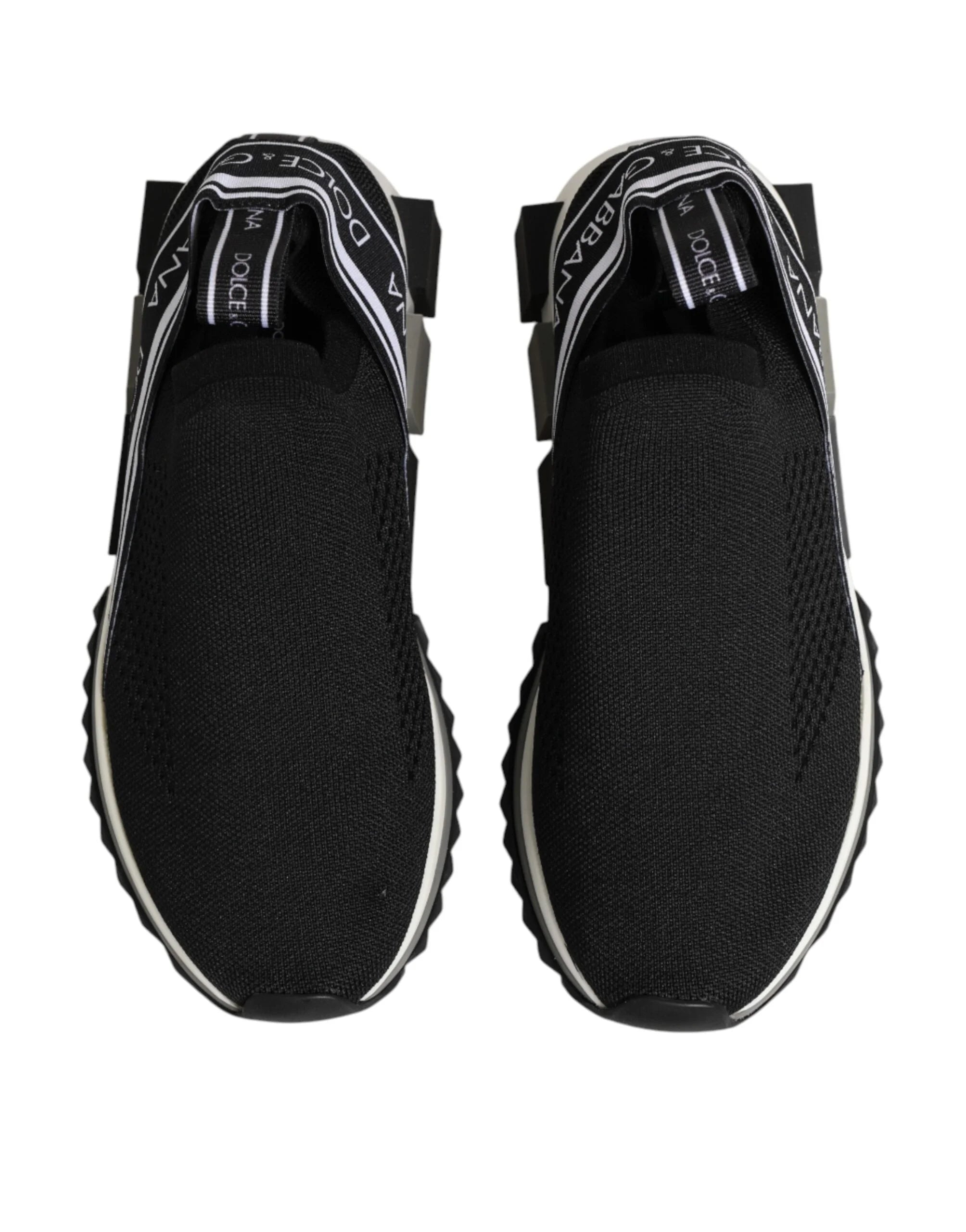 Dolce & Gabbana Black Slip On Sorrento Low Top Sneakers Shoes - Sneakers