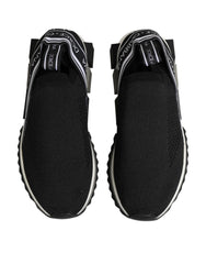 Dolce & Gabbana Black Slip On Sorrento Low Top Sneakers Shoes - Sneakers