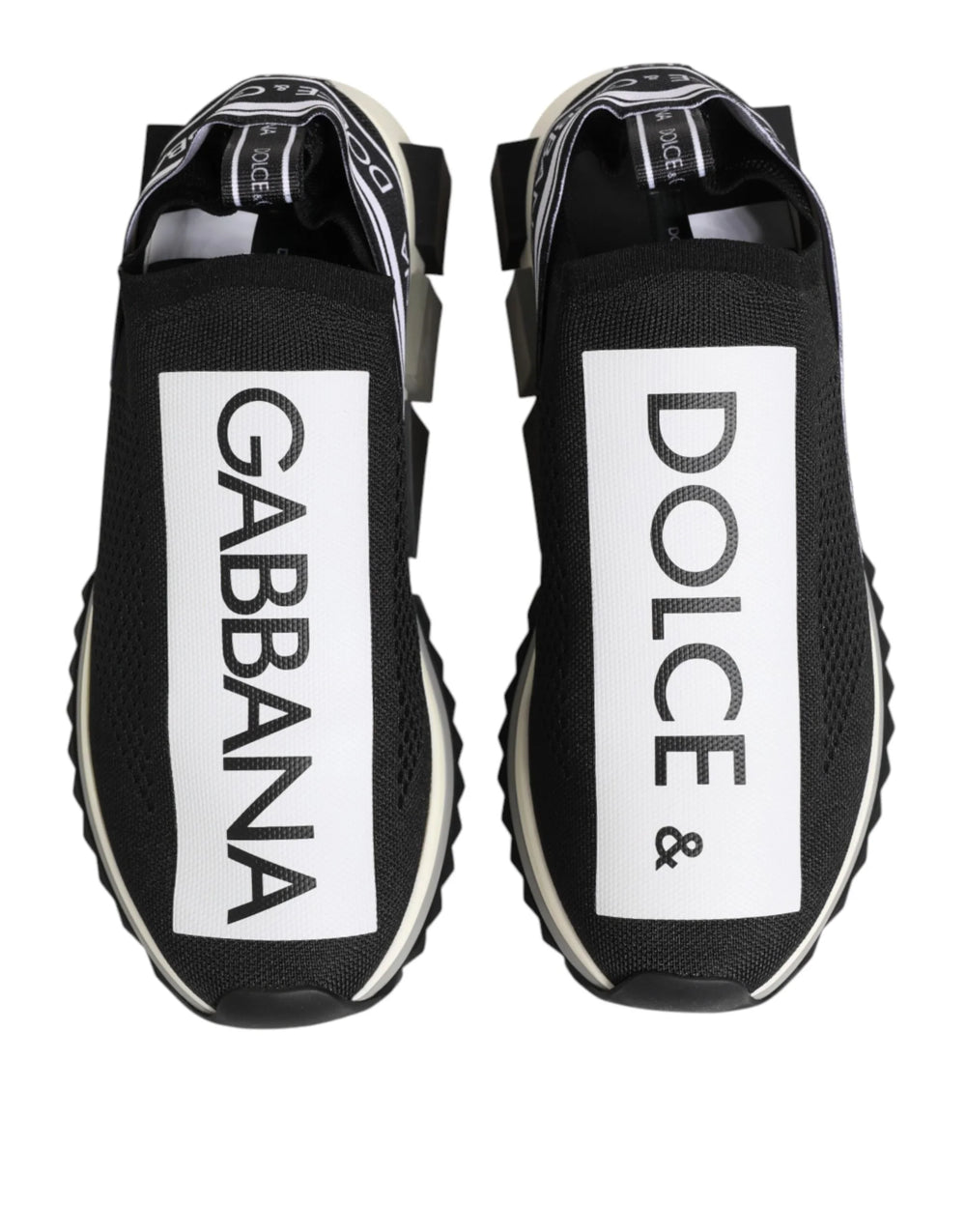 Dolce & Gabbana Black Slip On Sorrento Men Sneakers Shoes