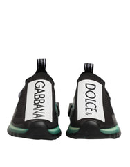 Dolce & Gabbana Black Slip On Sorrento Men Sneakers Shoes - EU40.5/US7.5
