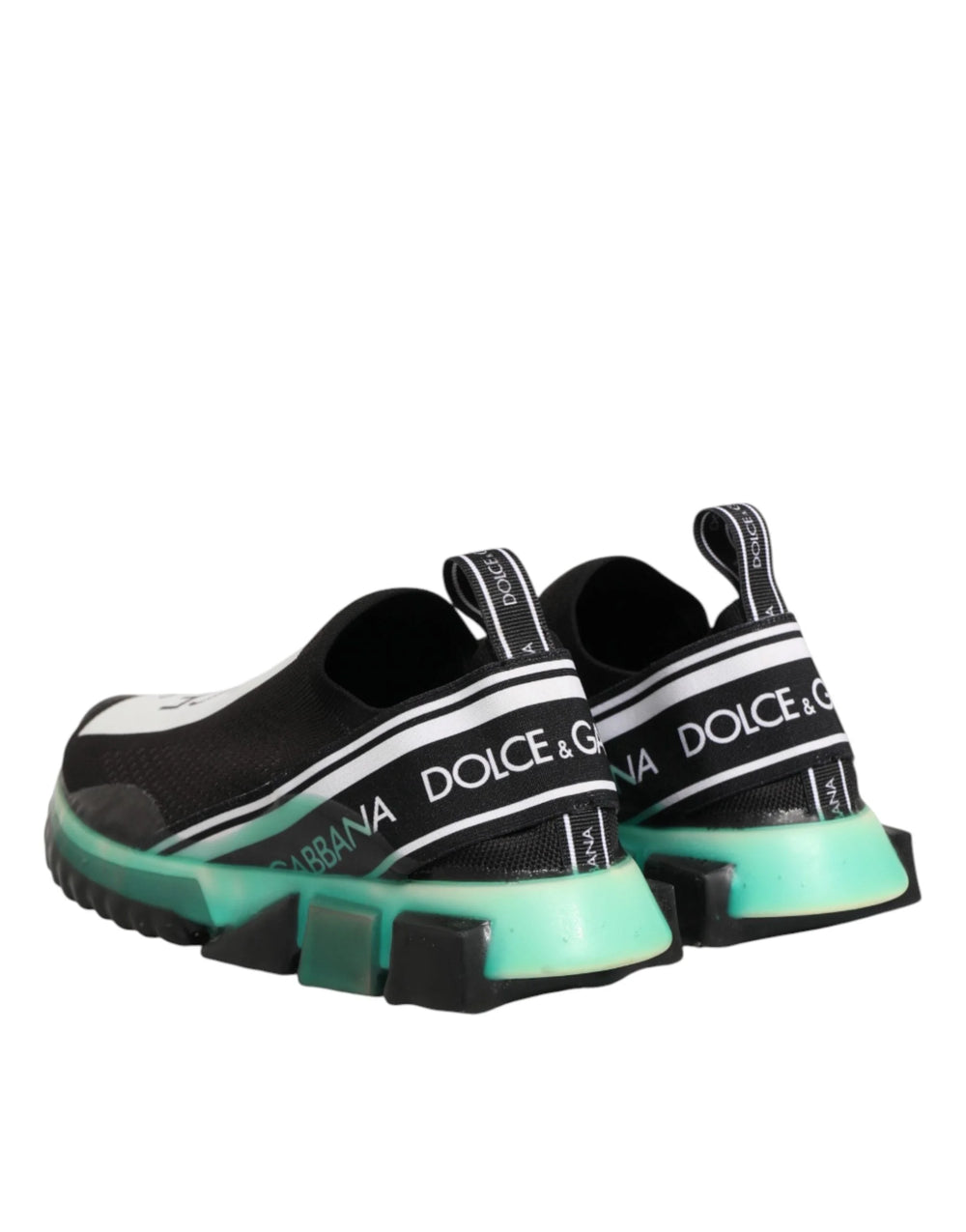 Dolce & Gabbana Black Slip On Sorrento Men Sneakers Shoes - EU40.5/US7.5