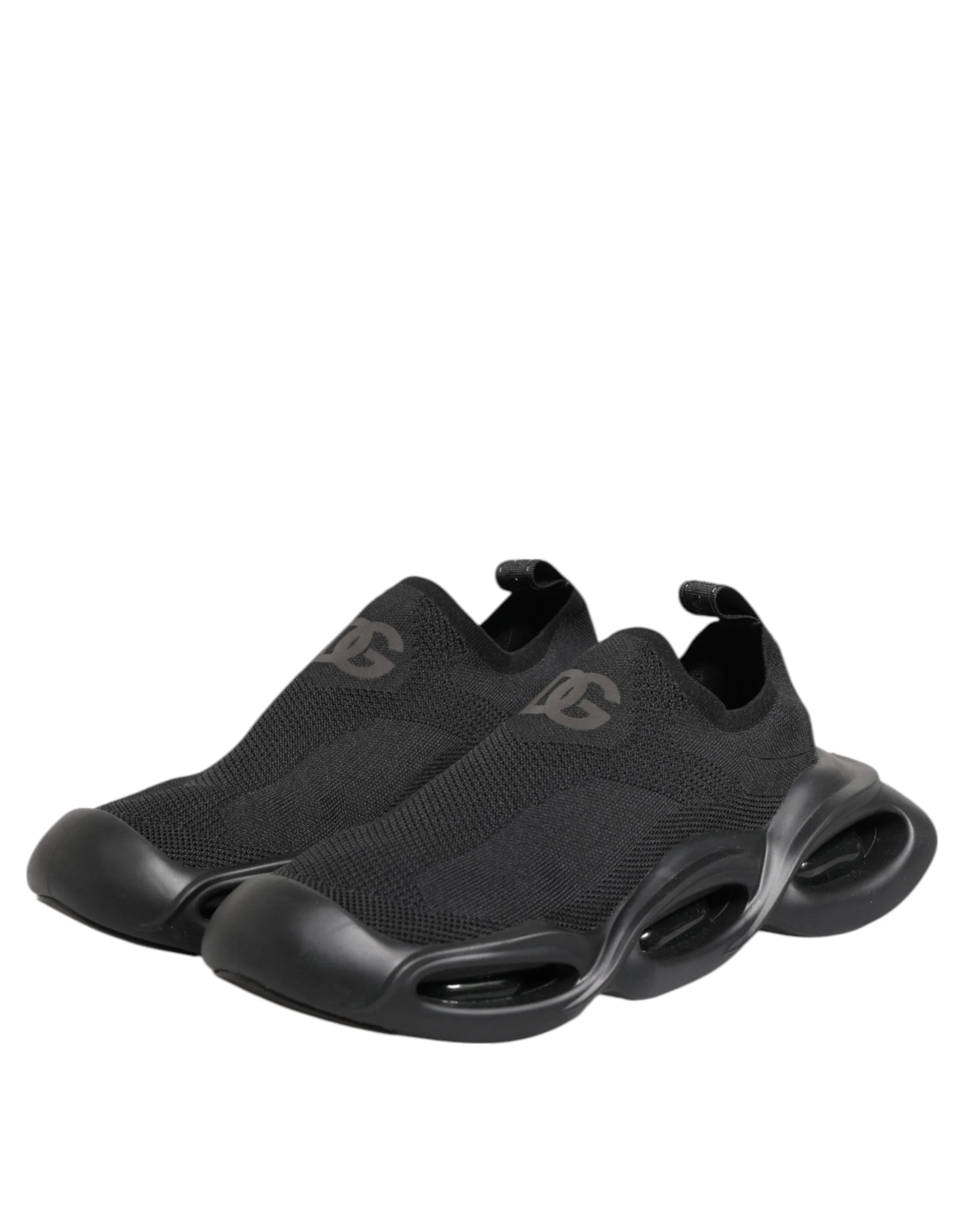 Dolce & Gabbana fekete slip-on hullamos alacsony top sneaker cipo