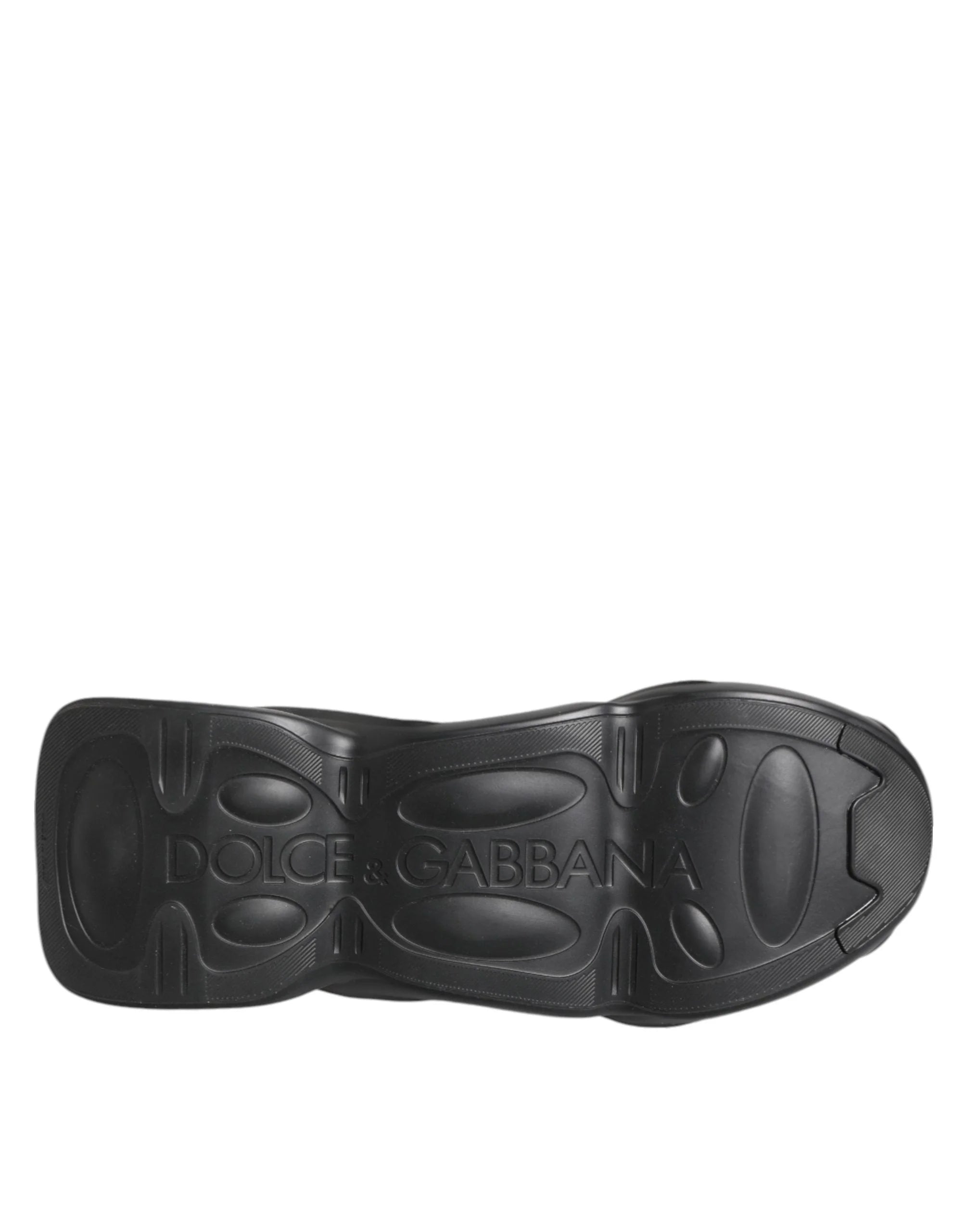 Dolce & Gabbana Black Slip On Wave Low Top Sneakers Shoes - Sneakers