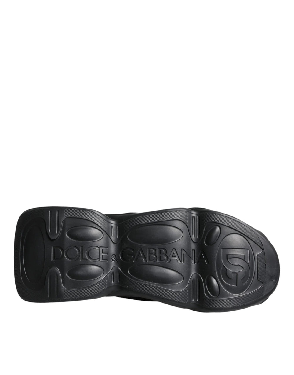 Dolce & Gabbana Black Slip On Wave Socks Sneakers Shoes - EU39/US8.5 - Sneakers