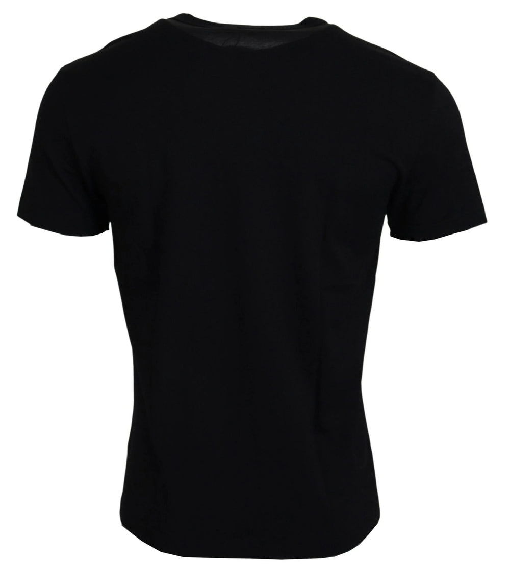 Dolce & Gabbana Black Sneak Peek Cotton Short Sleeve T-shirt - IT46 | S - T-Shirts