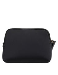 Dolce & Gabbana Black Solid Nylon DG LogoPrint Clutch Zip Borse Pouch Bag - Clutch Bags