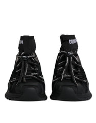 Dolce & Gabbana Black Sorrento Socks Logo Sneakers Shoes - EU36/US6 - Sneakers