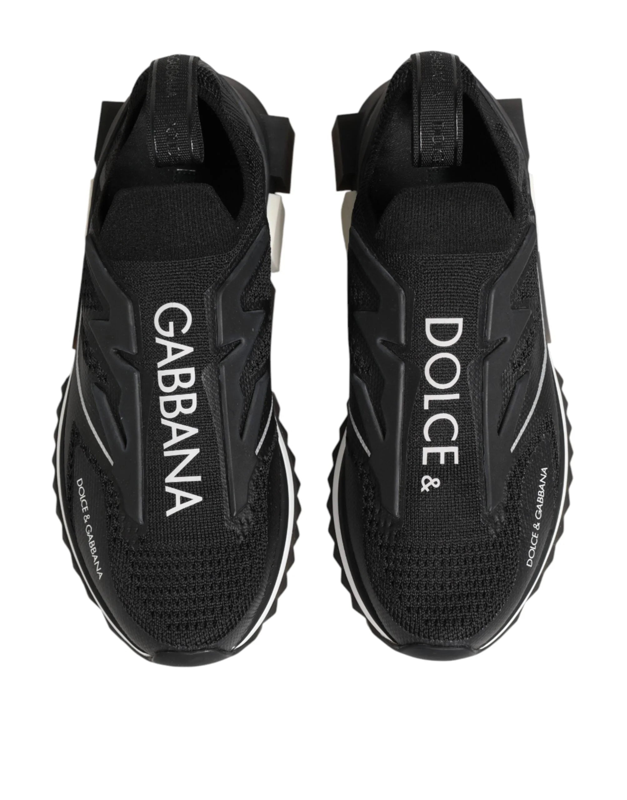 Dolce & Gabbana Black SORRENTO Sport Stretch Sneakers Shoes - Sneakers
