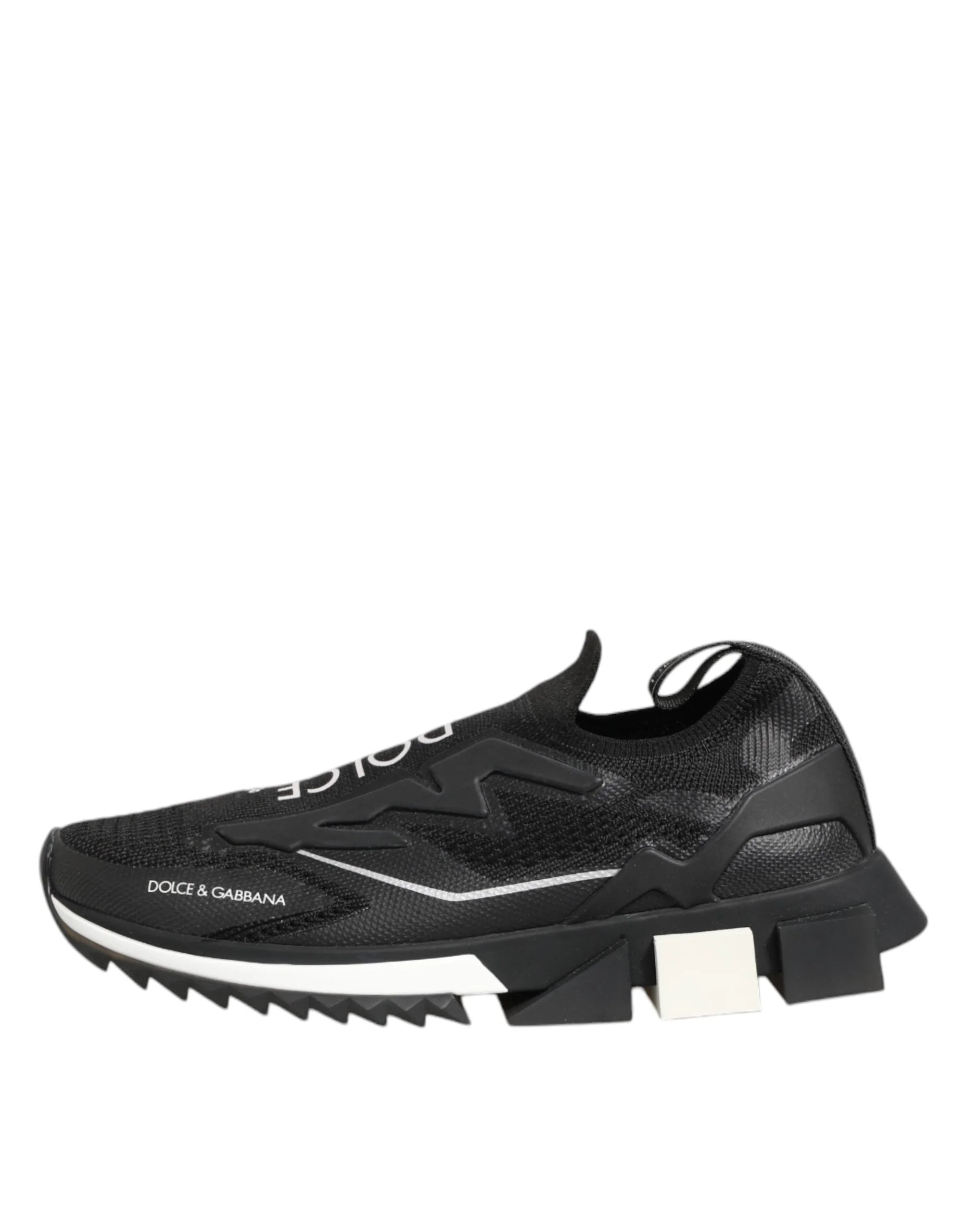 Dolce & Gabbana Black SORRENTO Sport Stretch Sneakers Shoes - Sneakers