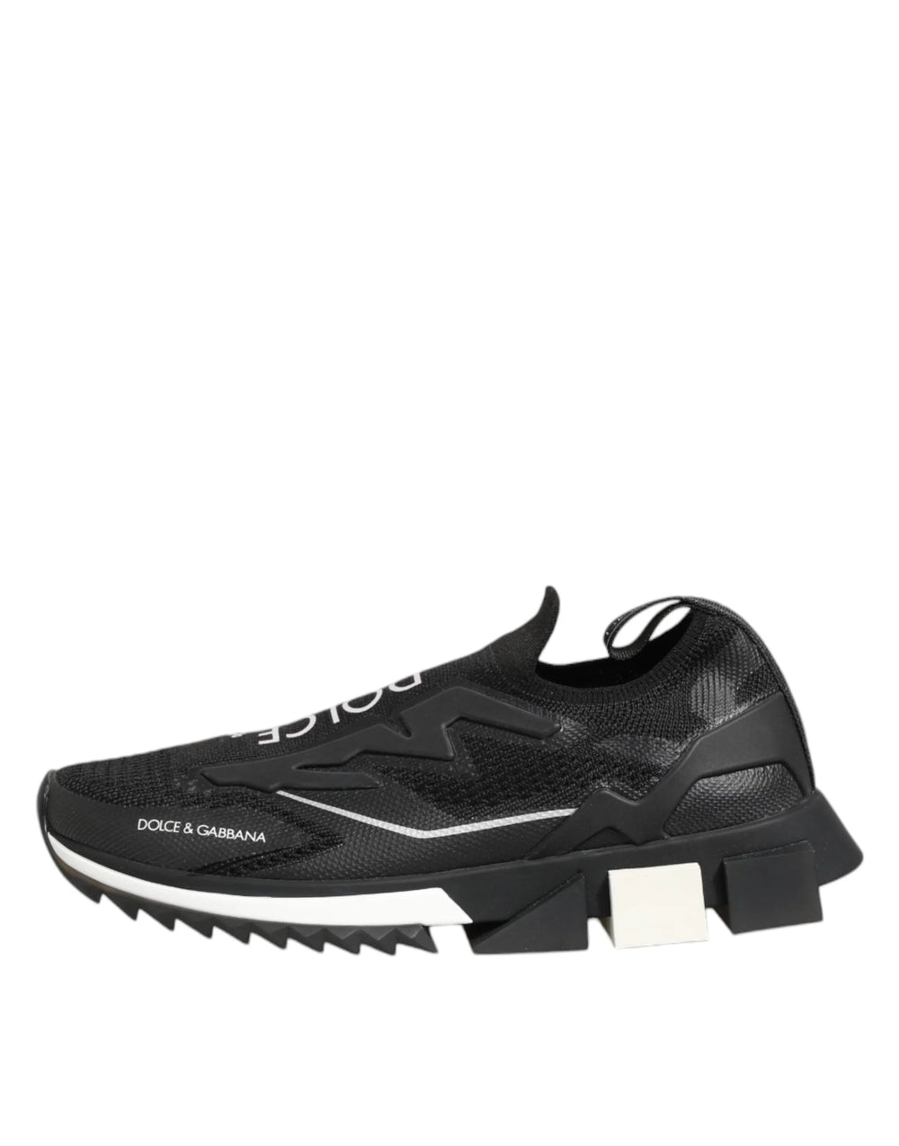 Dolce & Gabbana Black SORRENTO Sport Stretch Sneakers Shoes - Sneakers