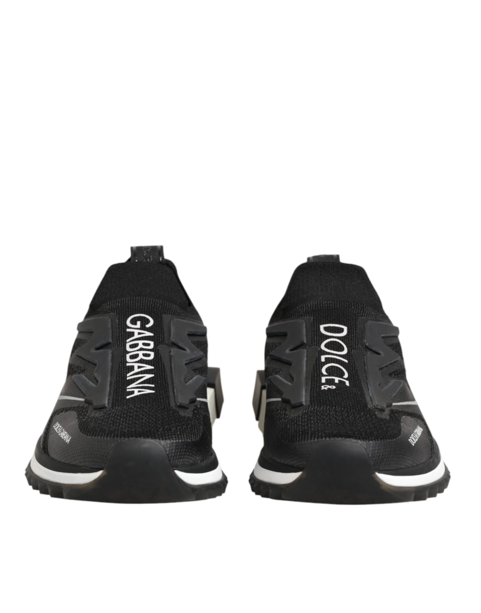 Dolce & Gabbana Black SORRENTO Sport Stretch Sneakers Shoes - Sneakers