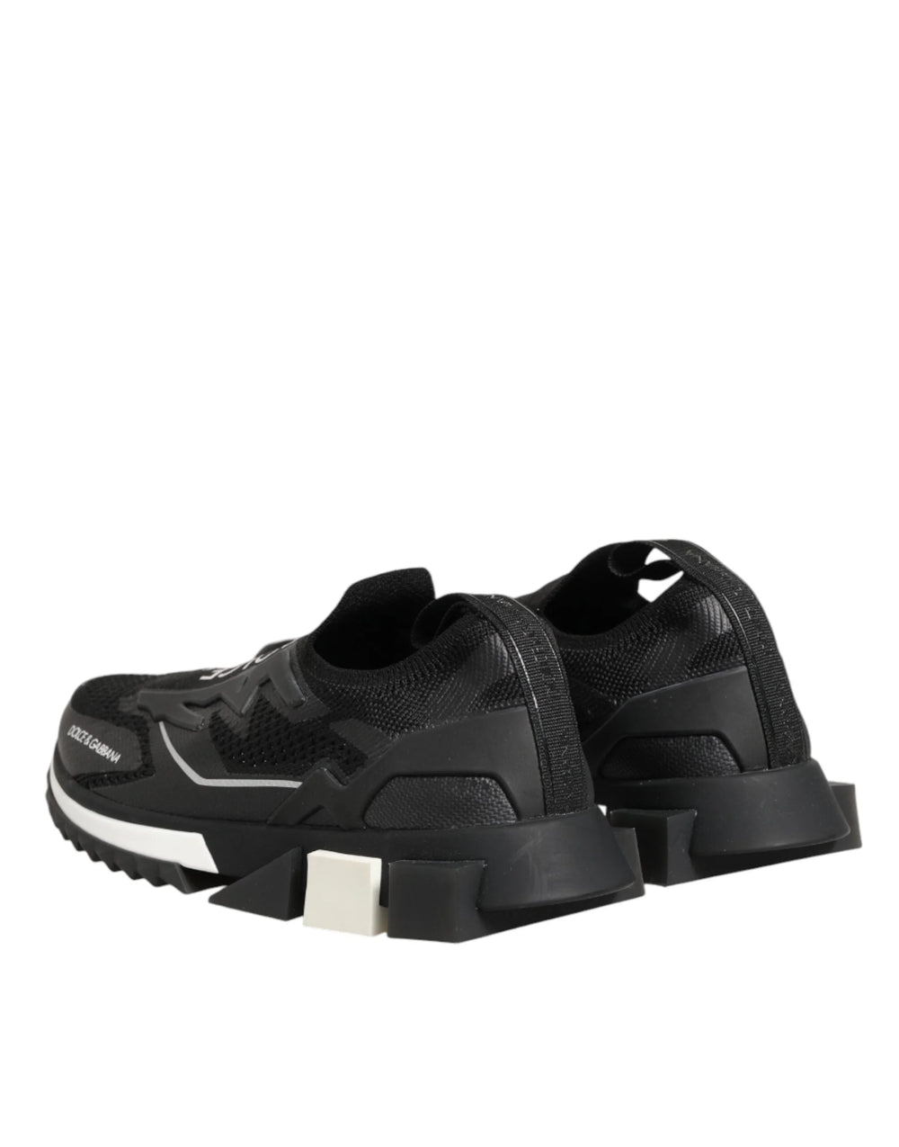 Dolce & Gabbana Black SORRENTO Sport Stretch Sneakers Shoes - Sneakers