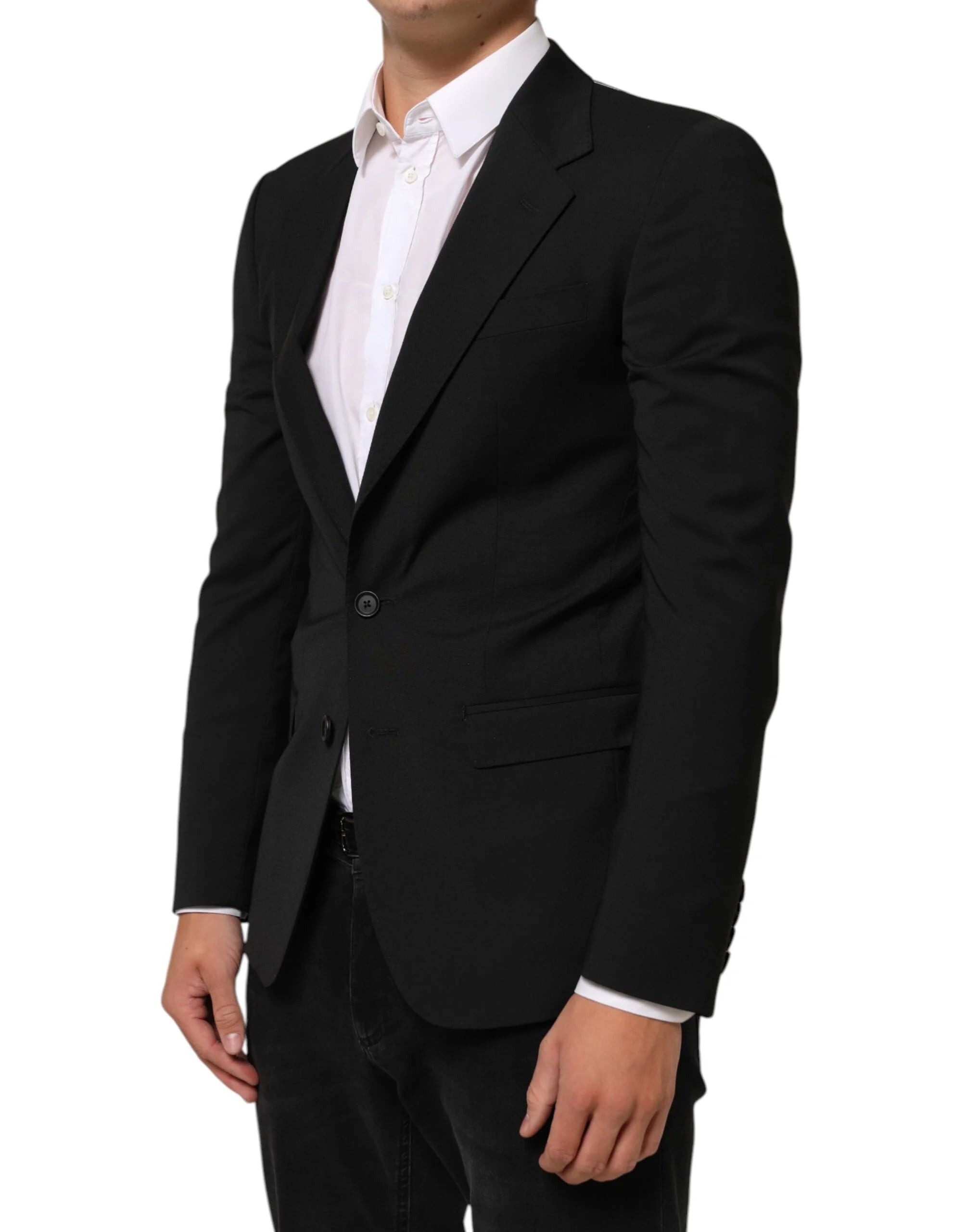 Dolce & Gabbana Black STAFF 2 Buttons Suit Jacket Blazer - IT44 | XS - Sport Jackets