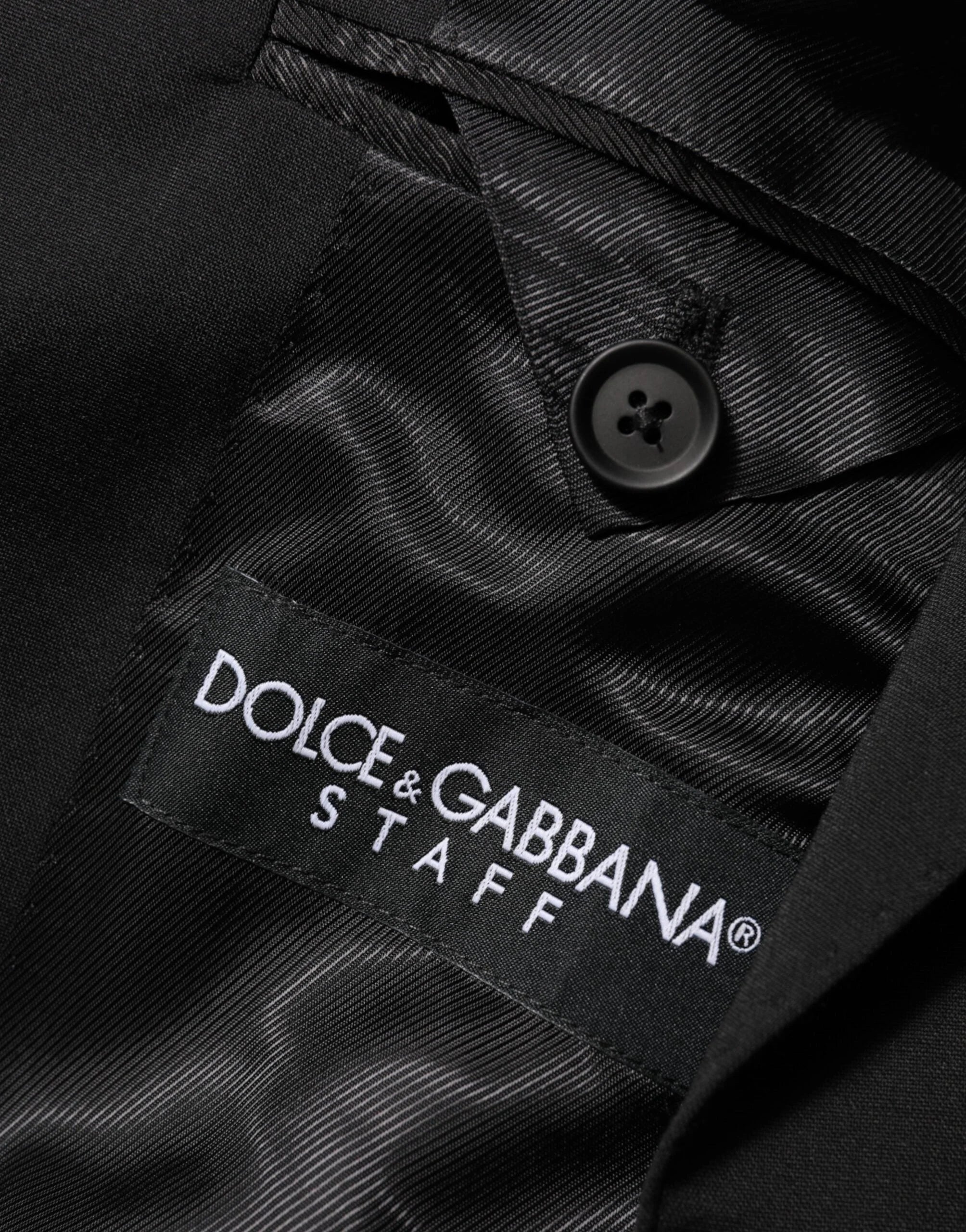 Dolce & Gabbana Black STAFF 2 Buttons Suit Jacket Blazer - IT44 | XS - Sport Jackets