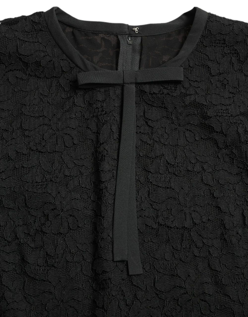 Dolce & Gabbana Black STAFF Blouse Floral Lace Nylon Top - IT42|M - Blouses