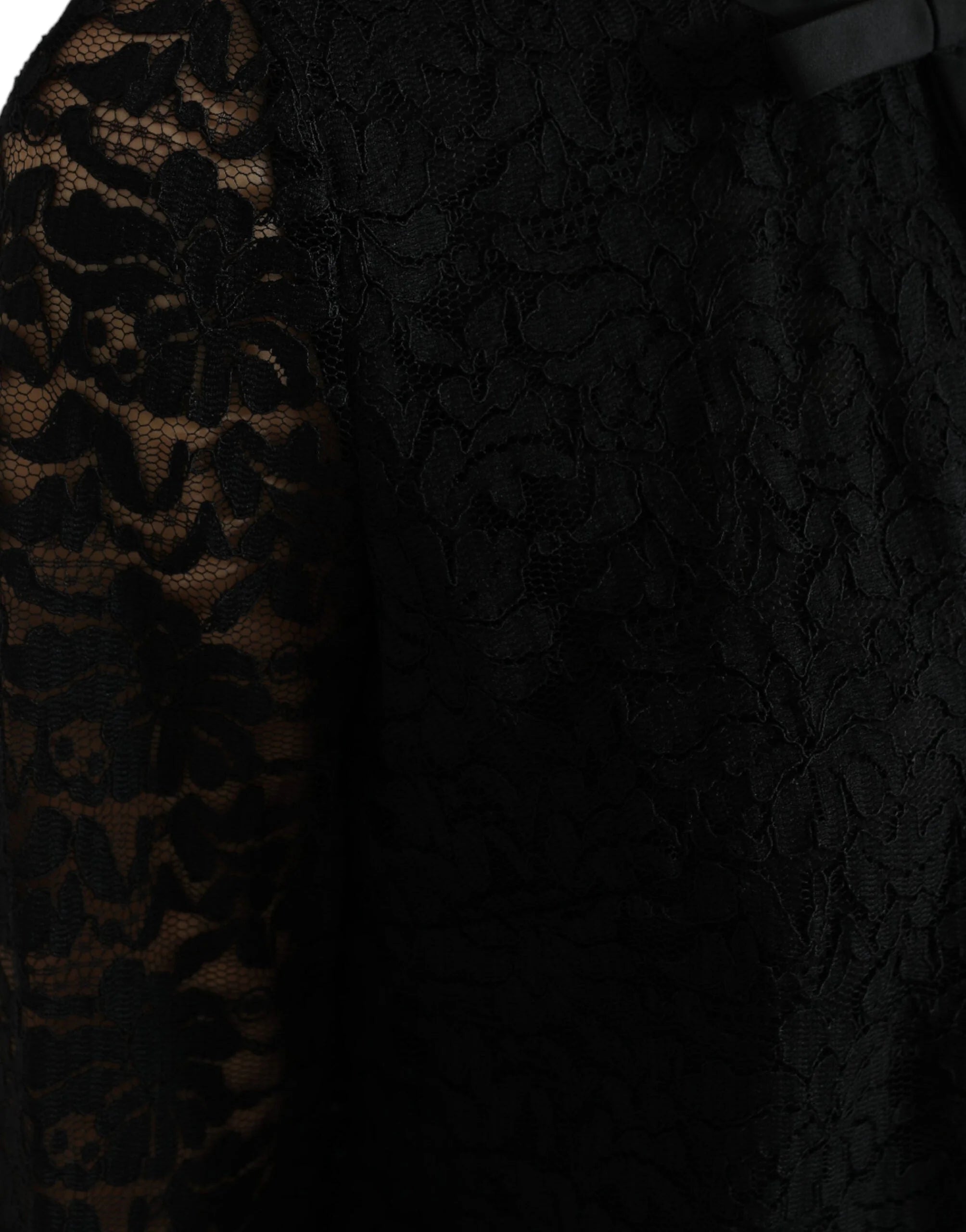 Dolce & Gabbana Black STAFF Blouse Floral Lace Nylon Top - IT42|M - Blouses