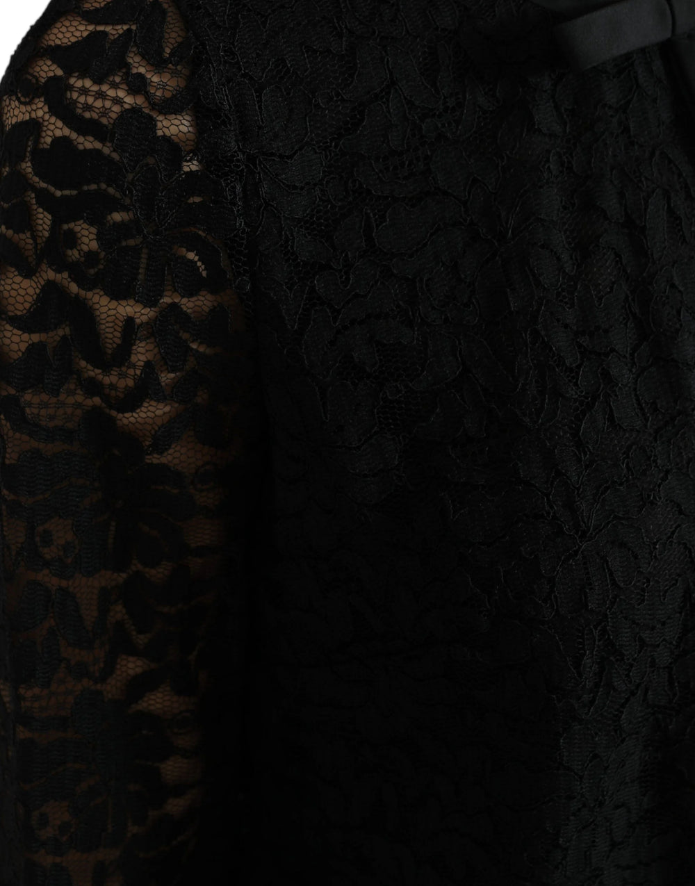 Dolce & Gabbana Black STAFF Blouse Floral Lace Nylon Top - IT42|M - Blouses