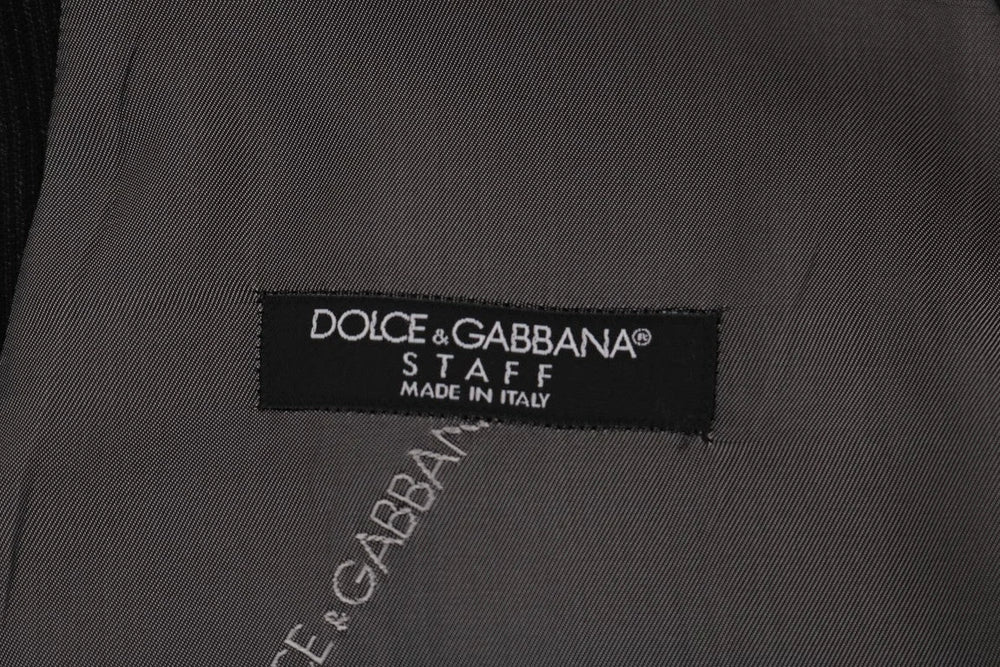 Dolce & Gabbana Black STAFF Cotton Rayon Vest - IT50 | L - Vests