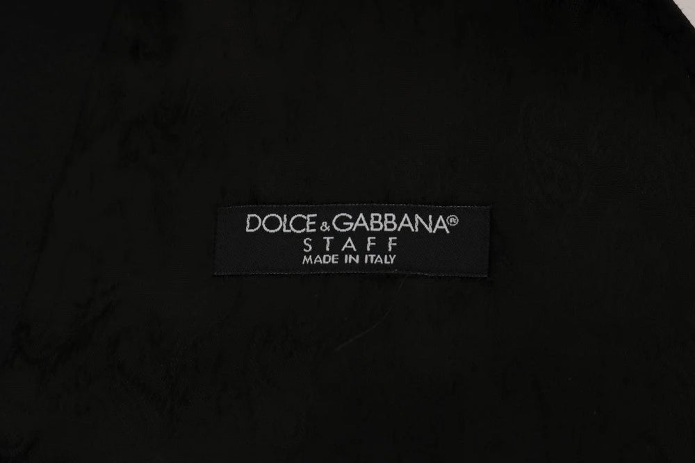 Dolce & Gabbana Black STAFF Cotton Vest - Vests
