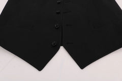 Dolce & Gabbana Black STAFF Cotton Vest - Vests