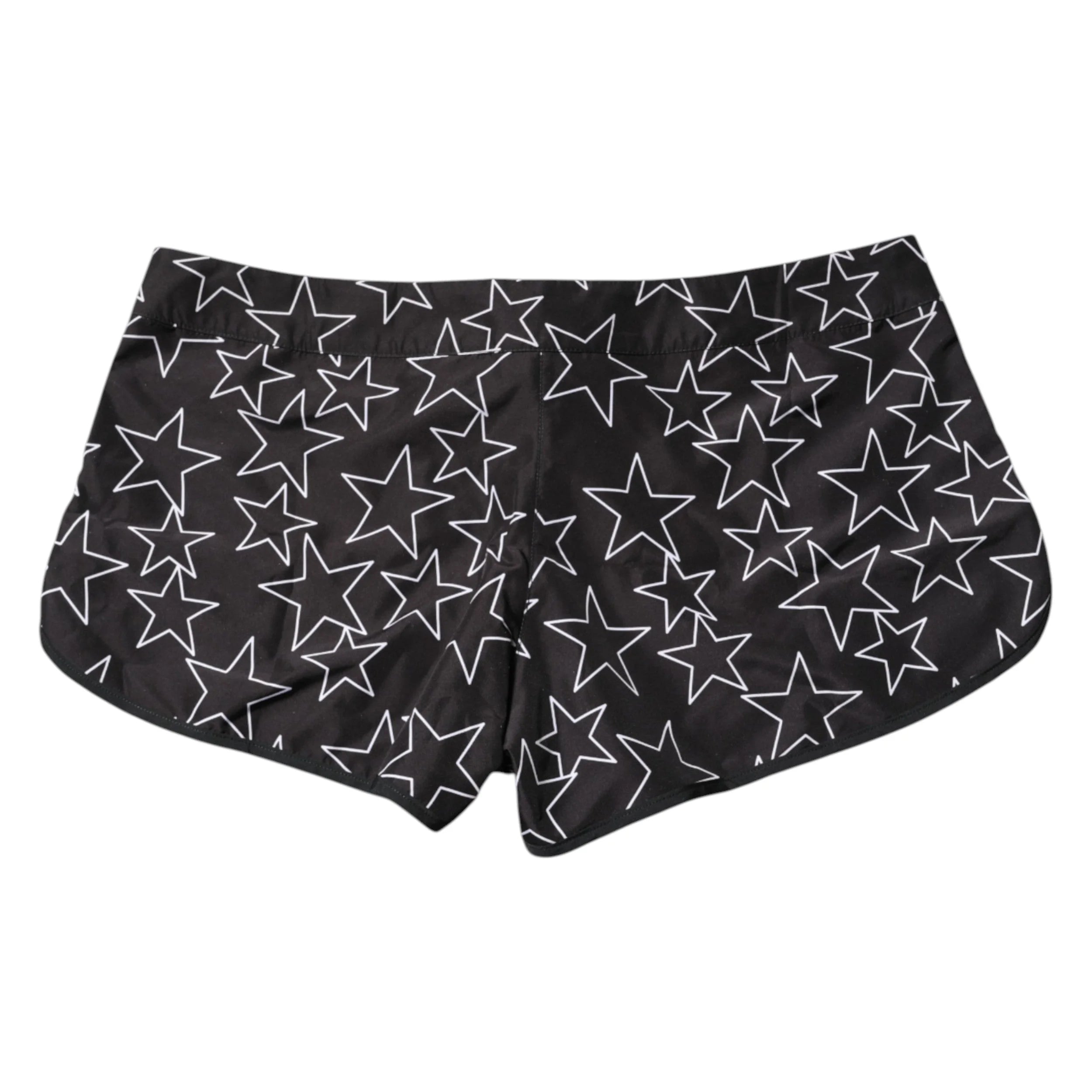 Dolce & Gabbana Black Star Print Beachwear Shorts Swimwear - IT2 | XXS