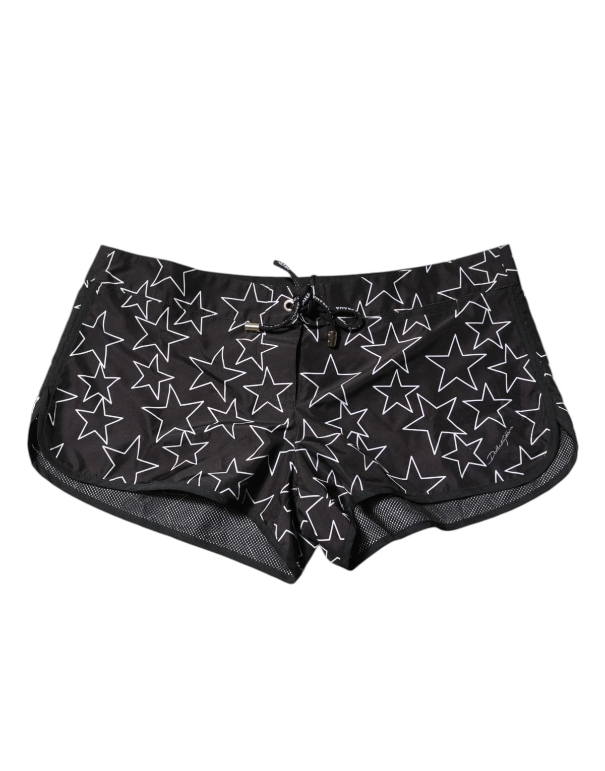 Dolce & Gabbana Black Star Print Beachwear Shorts Swimwear - IT2 | XXS