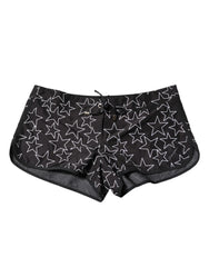 Dolce & Gabbana Black Star Print Beachwear Shorts Swimwear - IT2 | XXS
