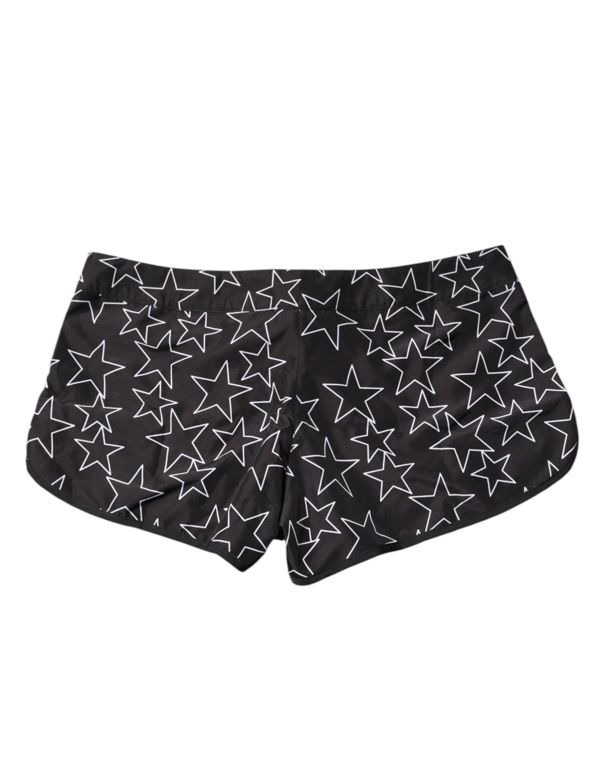 Dolce & Gabbana Black Star Print Beachwear Shorts Swimwear - IT2 | XXS