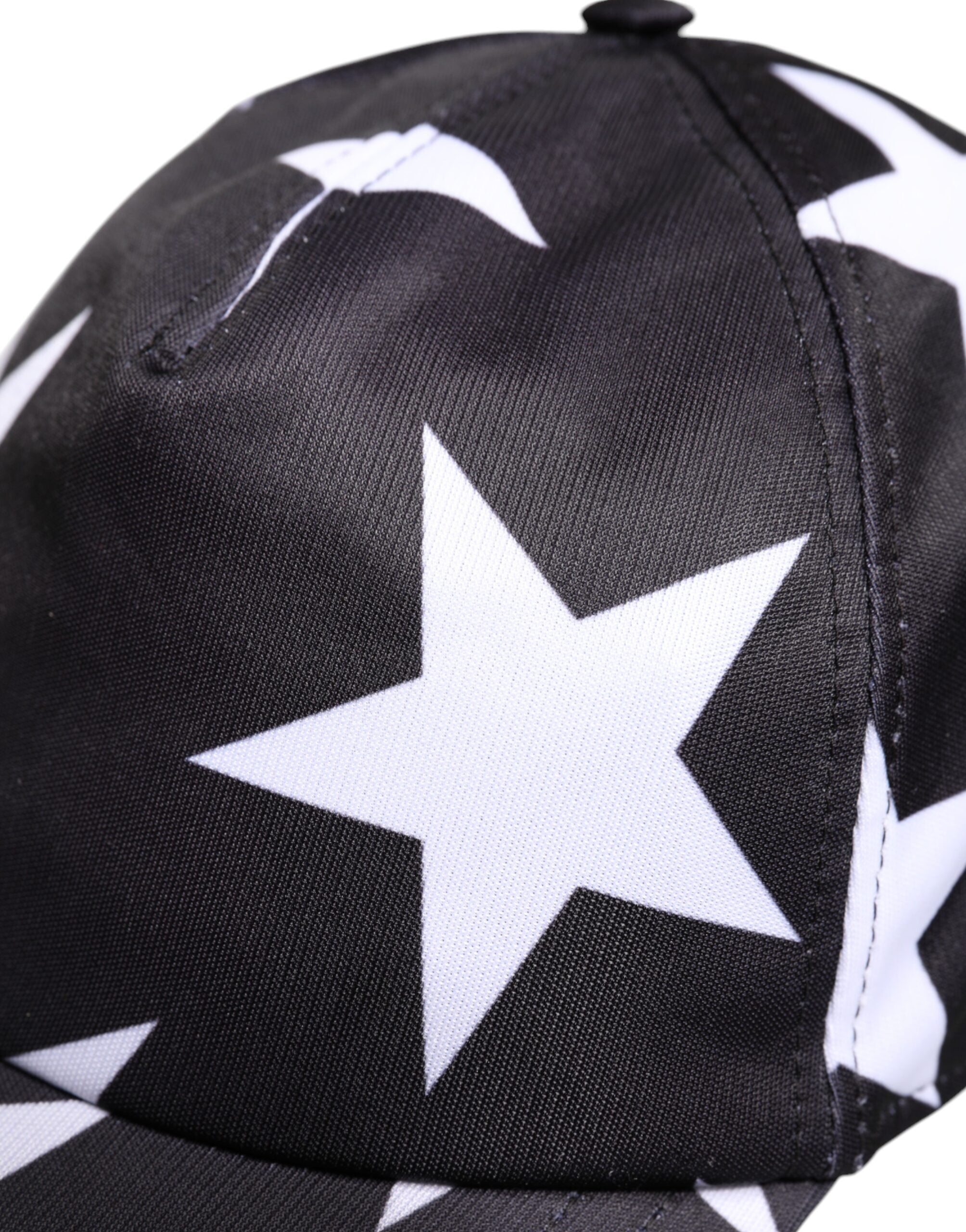 Dolce & Gabbana Black Star Print Polyester Baseball Cap - 56 cm|XS