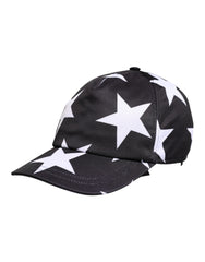 Dolce & Gabbana Black Star Print Polyester Baseball Cap - 56 cm|XS