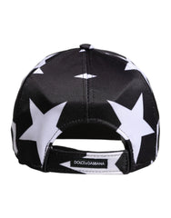 Dolce & Gabbana Black Star Print Polyester Baseball Cap - 56 cm|XS - Baseball Caps