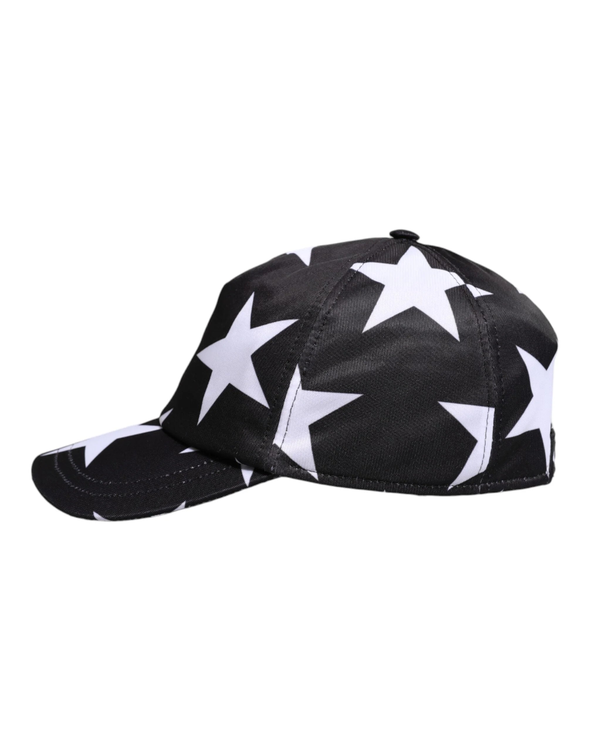 Dolce & Gabbana Black Star Print Polyester Baseball Cap - 56 cm|XS - Baseball Caps