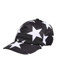 Dolce & Gabbana Black Star Print Polyester Baseball Cap - 56 cm|XS - Baseball Caps