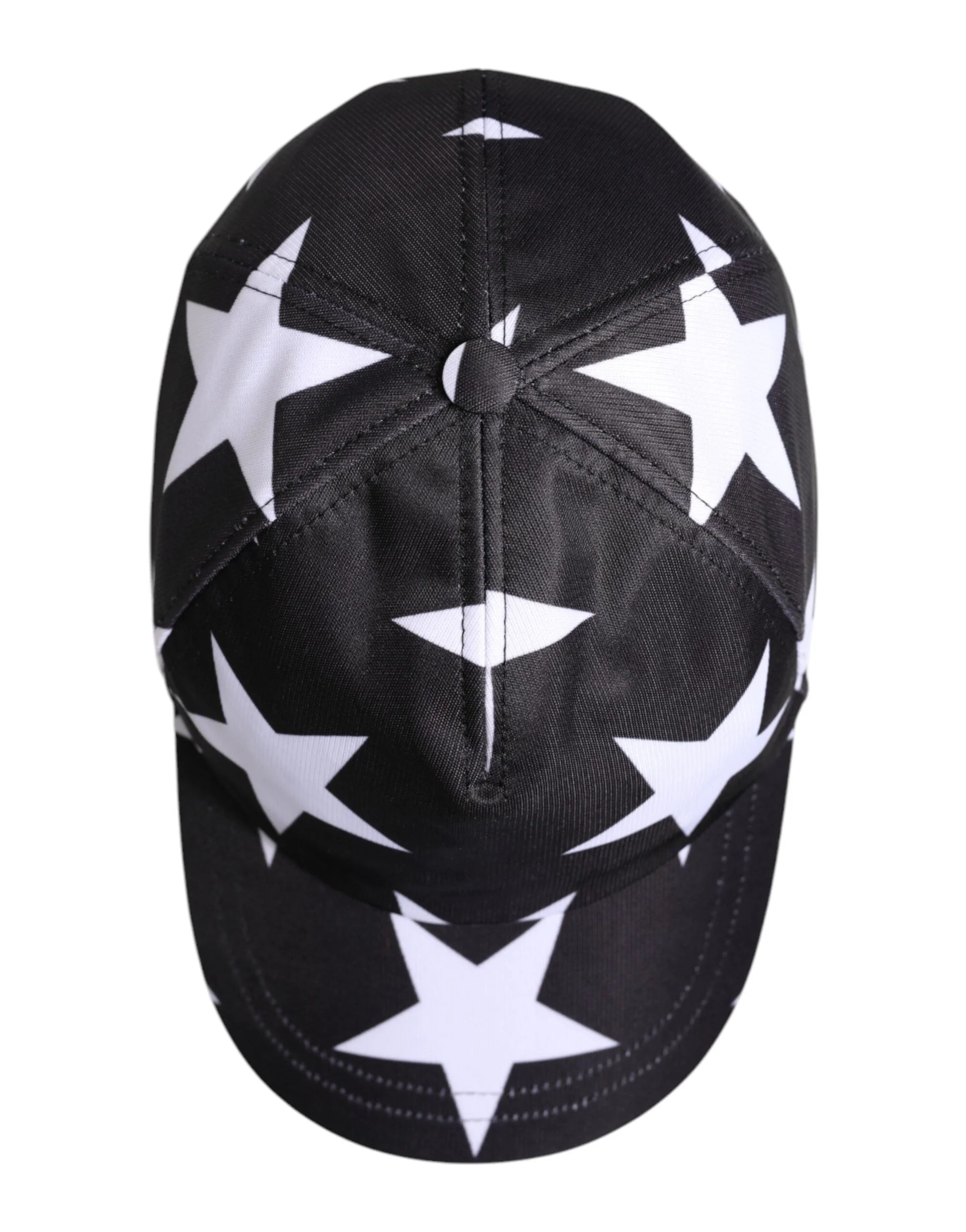 Dolce & Gabbana Black Star Print Polyester Baseball Cap - 56 cm|XS - Baseball Caps