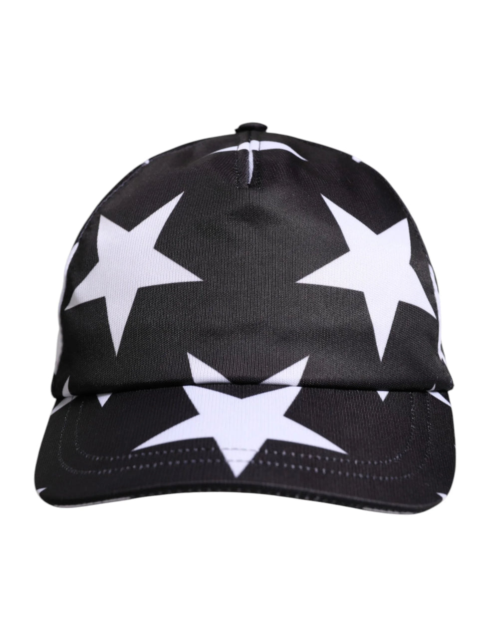 Dolce & Gabbana Black Star Print Polyester Baseball Cap - 56 cm|XS - Baseball Caps