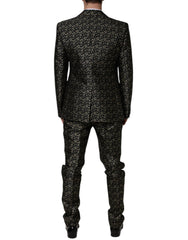 Dolce & Gabbana Black Stars Jacquard SICILIA 2 Piece Suit - Suits