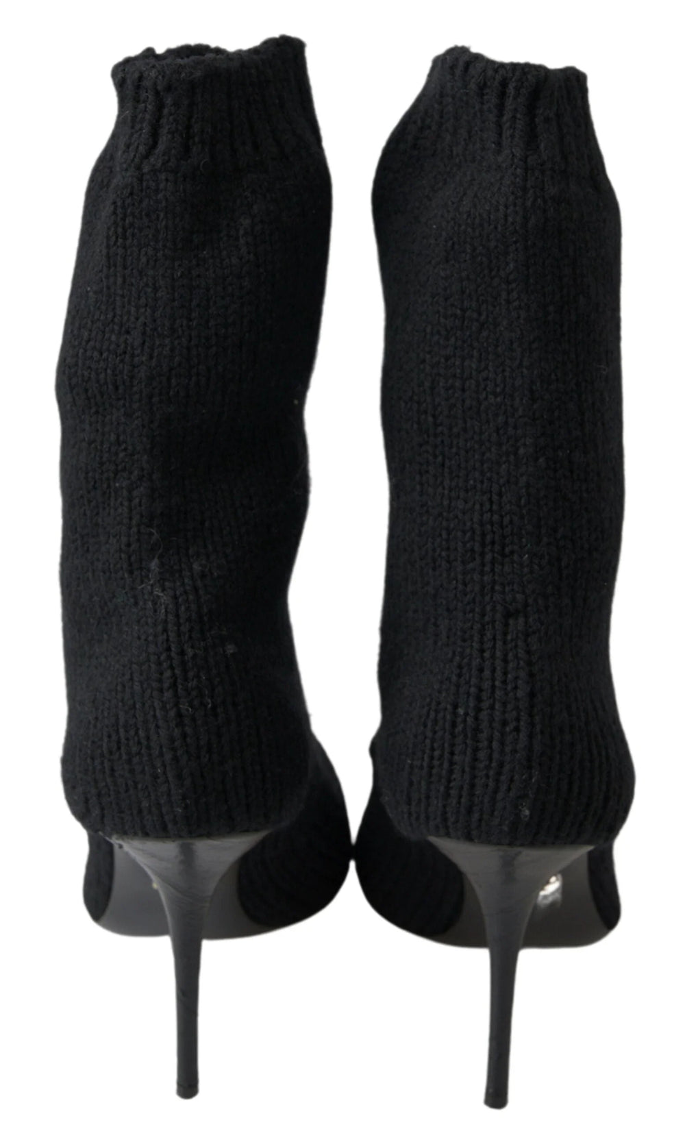 Dolce & Gabbana Black Stiletto Heel Mid Calf Women Boot Shoes - EU39/US8.5