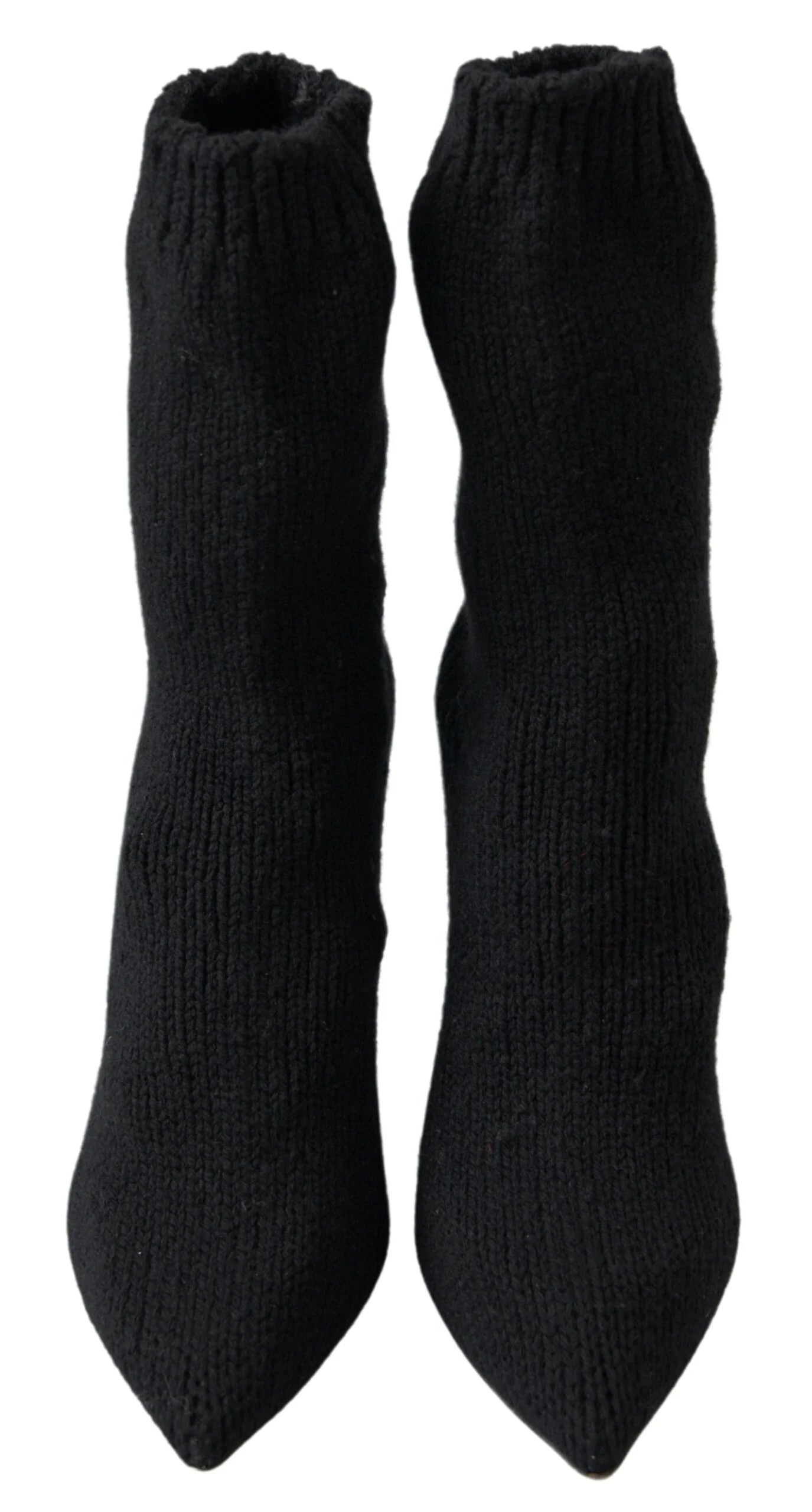 Dolce & Gabbana Black Stiletto Heel Mid Calf Women Boot Shoes - EU39/US8.5 - Boots