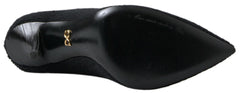 Dolce & Gabbana Black Stiletto Heel Mid Calf Women Boot Shoes - EU39/US8.5