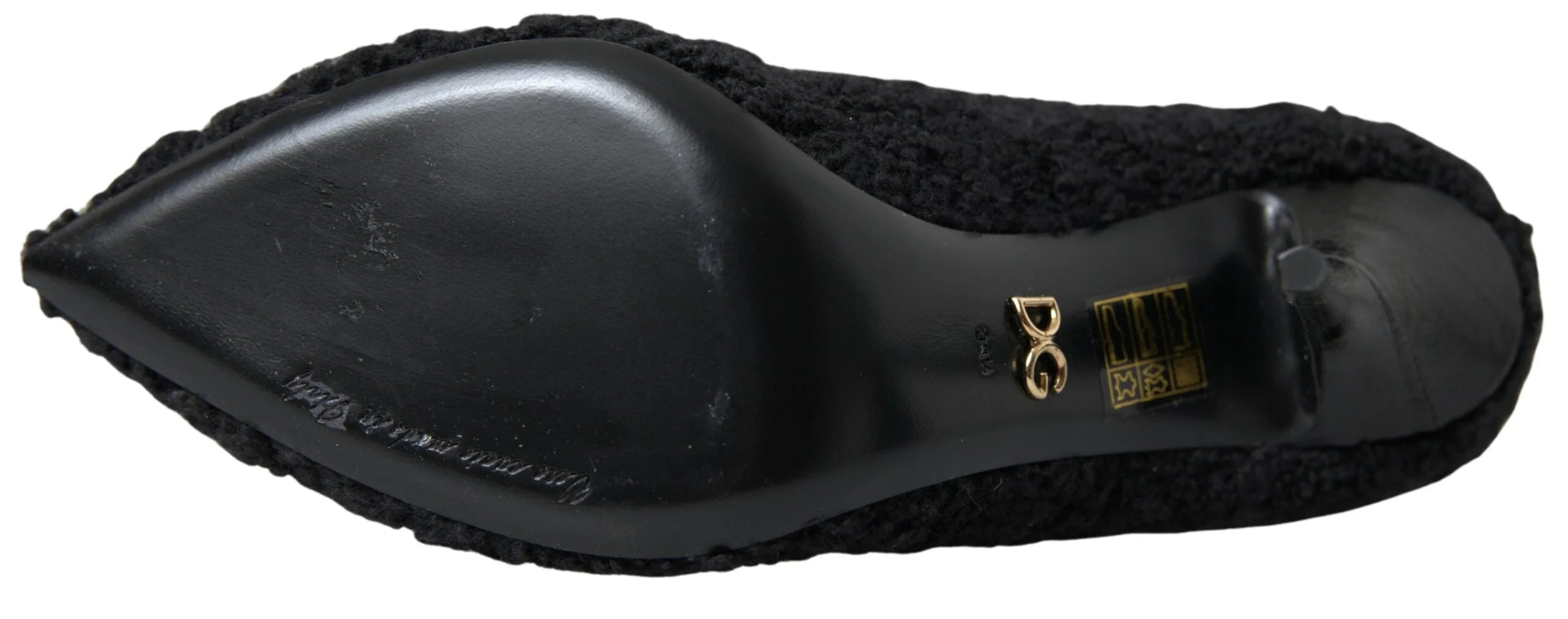 Dolce & Gabbana Black Stiletto Heels Mid Calf Boots - EU38.5/US8