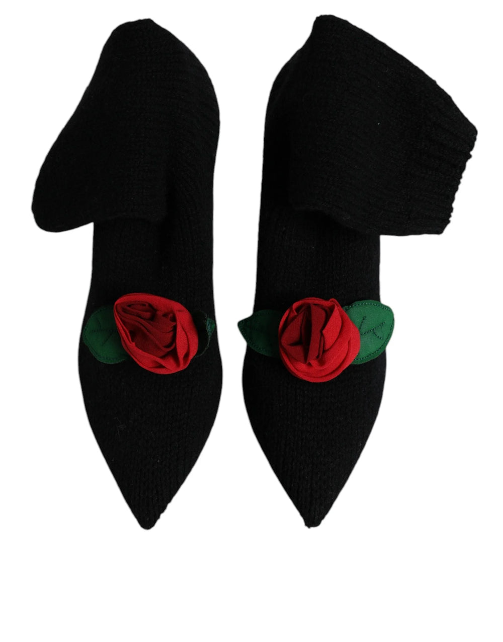 Dolce & Gabbana Black Stiletto Heels Mid Calf Boots Shoes - Boots