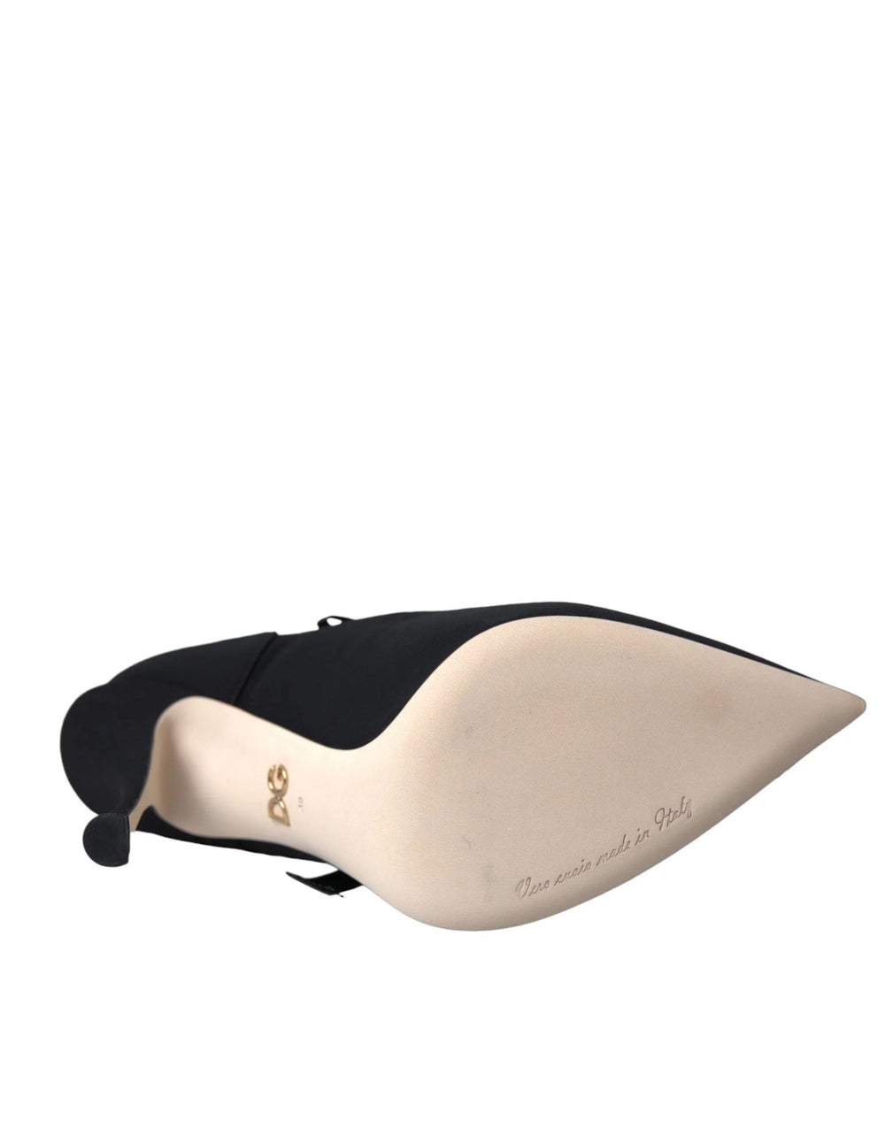 Dolce & Gabbana must Stiletto Kannad Keskmise Varrega Saapad