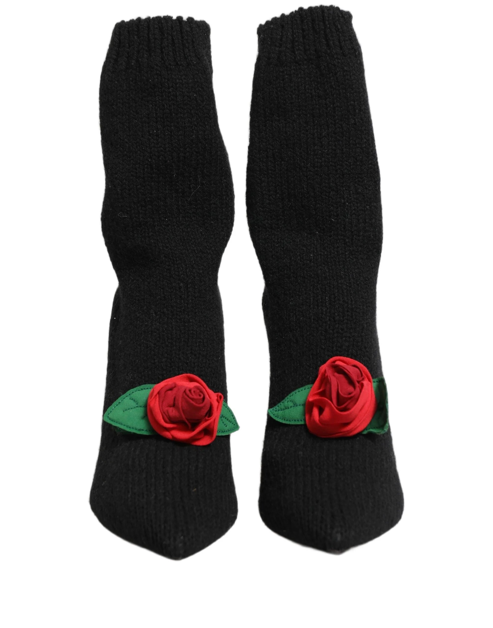 Dolce & Gabbana mustrid stillettokandjad keskmise varrega saapad